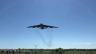 B52 landing at KAFW [upl. by Enelehs]