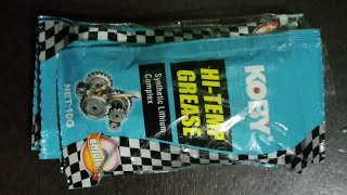 Unboxing KOBY HITEMP GREASE  Lazada Shopping lazada motovlog [upl. by Purdy]