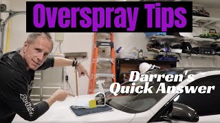 Overspray on Car Darrens quick tips for car paint overspray removal [upl. by Jovita989]