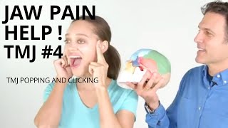 TMJ Exercises 4  Jaw Popping Clicking Cracking and Pain Relief [upl. by Ressler]