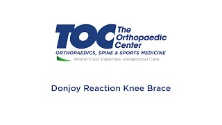 Donjoy Reaction Knee Brace [upl. by Wessling]