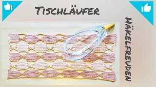 Tischläufer  decke häkeln ❤ schönes Accessoires für jeden Tisch 🍀 [upl. by Amlus]