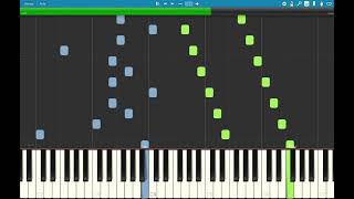 🎵 HandelHalvorsen  Passacaglia  Piano Tutorial Synthesia [upl. by Irim]