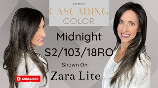 Jon Renau ZARA LITE Cascading Color MIDNIGHT New Color Collection [upl. by Conlen562]