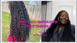 BOHO KNOTLESS BRAIDS MAINTENANCE [upl. by England]