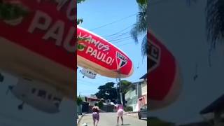 Blimp Crash 💥 saopaulo viral share crash blimp fail [upl. by Oisor874]