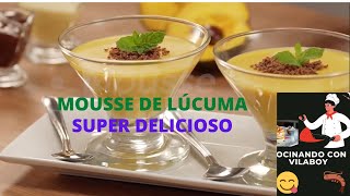 Mousse de lúcuma super ricoooo [upl. by Talanta]