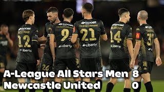 ALeague All Stars Men v Newcastle United  Match Highlights [upl. by Latin]