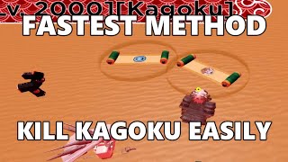 Fastest Way To Kill Kagoku Boss  Shindo Life  Shindo Life Codes [upl. by Magel]