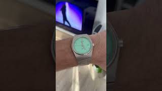 Tissot PRX 40mm Mint Green On 65 inch wrist [upl. by Nnayram782]