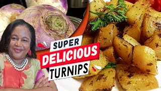 TASTY GARLIC ROASTED TURNIPS  Looks amp Taste Just Like Potatoes [upl. by Alicia]