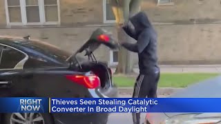 Thieves caught stealing catalytic converters in broad daylight [upl. by Adrianne161]