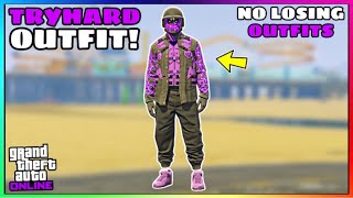 Easy Black Joggers Purple Utility Vest Glitched Tryhard Modded Outfit No Transfer GTA Online [upl. by Lamberto376]