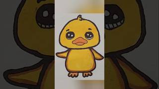 Duck kawaii cute diy trending art shorts shortvideo drawing viral satisfying [upl. by Fredelia]