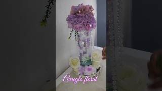 Hermoso centro de mesa arreglo floral diy decoration ideas manualidades [upl. by Rotow914]