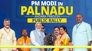 PM Modi Live  Public rally in Palnadu Andhra Pradesh  PM Modis speech Live [upl. by Julide715]