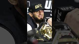 Islam Makhachev on defeating Dustin Poirier at UFC 302 shorts [upl. by Sivel]