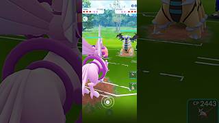 ✨Shiny Giratina VS Origin Palkia PVP Creation Battle in pokemongo [upl. by Lrem567]