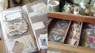 how i organize stationery • stickers amp ephemera storage ideas craft vlog [upl. by Hrutkay]