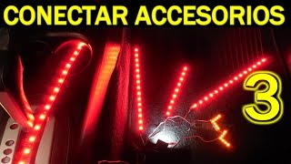 3 formas de dar corriente a un accesorio en el auto luces LED [upl. by Nesta812]