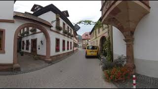 Durch Sankt Martin in der Pfalz mit 360 Grad Kamera auf dem Fahrrad 4K [upl. by Lawler]