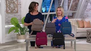 Travelon Anti Theft Signature Slim Backpack on QVC [upl. by Sherm]