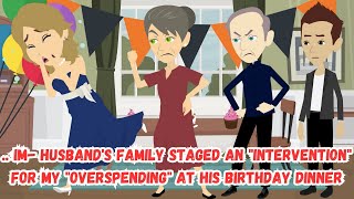 Husbands Family Staged an quotInterventionquot for My quotOverspendingquot at His Birthday Dinner [upl. by Takakura]