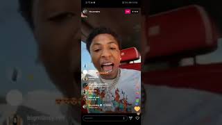 Nba Youngboy lil top amp suited panamera snippet On Ig Live [upl. by Marpet844]