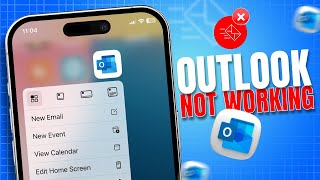 Fix Outlook Email Not Working on iPhone  Troubleshoot Outlook Issues on iPhone [upl. by Akimahs104]