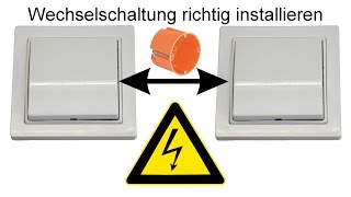 Wechselschaltung anschließen und Funktionsweise [upl. by Ellenet]