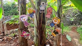 Pororo  Bermain di kebun banana bersama pororocrongtongtongpobyharyloopypaty [upl. by Essilec]