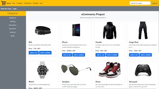 eCommerce Website Project Demo PHP and MySQL [upl. by Neirrad]