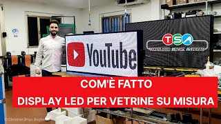 Comè fatto un Display LED su misura alta luminosità per vetrina farmacia [upl. by Mame]