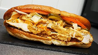 Air Fryer Chicken Sub Sandwich with Crisps amp Drink [upl. by Aicire]