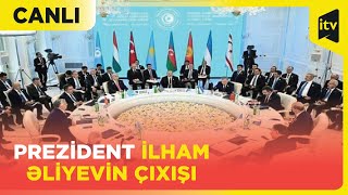 Prezident İlham Əliyev Türk Dövlətləri Təşkilatı Dövlət Başçılarının 11ci Zirvə görüşündə  CANLI [upl. by Sivia]