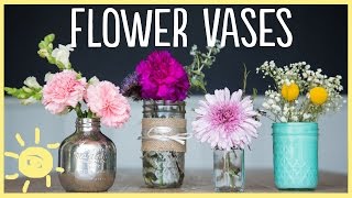 DIY  3 Gorgeous Flower Vases So Easy [upl. by Sitnerp971]