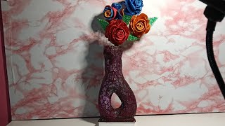 simple flower vase making video creative ark pleasesubscribe [upl. by Monika]