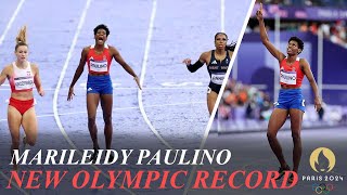 Marileidy Paulino Wins Womens 400m in Olympic Record Time Naser Silver Kaczmarek Bronze [upl. by Gunar941]