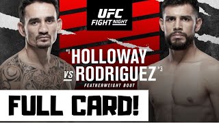 UFC Fight Night Holloway vs Rodriguez Predictions amp Full Card Betting Breakdown UFC Vegas 42 [upl. by Acirahs]