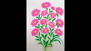 easy flower drawing ideashorts [upl. by Allin954]