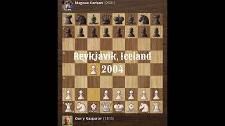 Game 2 • Garry Kasparov vs Magnus Carlsen • Reykjavik  Iceland 2004 [upl. by Roberson]