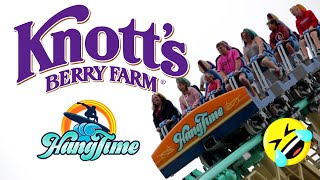 Knotts Berry Farm Rides Hangtime Sneak Peek Riding it for the First Time [upl. by Gilus294]