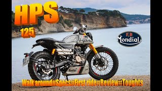 Fb Mondial HPS 125 i abs 2022 firstridetestride​​ride alongspecs​​​toughts​​​​ridealong [upl. by Leon]