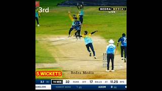 UNDERARM BOWLING 🔥5WICKETS Chethan bedramedia viralvideo viral viralshorts shorts cricket 1B [upl. by Ttekcirc]