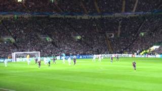 Atmosphere at Celtic Park filmed by Barca fan [upl. by Nasaj556]