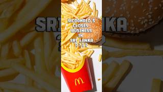 McDonalds exit from Sri Lanka [upl. by Masera]