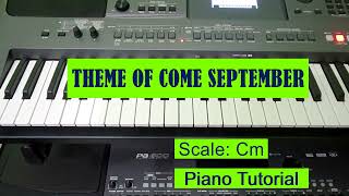 Theme of Come September  Piano tutorial  Bobby Darin [upl. by Llenoj419]