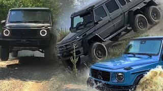 Extreme OFFROAD GCLASS G63 6x6 Jumping with the GClass Forest Run G500 [upl. by Yanal]