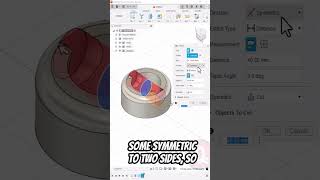 Fusion 360 Extruding in two directions 3dprinting fusion360tutorial fusion360 [upl. by Adnav]