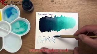 Liquitex Professional Acrylic ink Turquoise Deep 561 [upl. by Lalat]